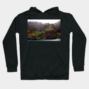 Rugged Na Pali Coast and Mountains on Kauai - Hawaii Hoodie